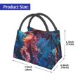 thumbnail image 2 of Honeii Colorful Jellyfish Abstract Print Cooler Bag Insulated, Large Leakproof Soft Sided Portable Cooler Bag,Lunch Box Lunch Bag, 2 of 6