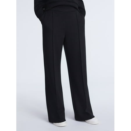 Scoop Women’s and Women’s Plus New Scubaknit Seamed Sweatpants, Regular and Short Lengths, Sizes XS-4X