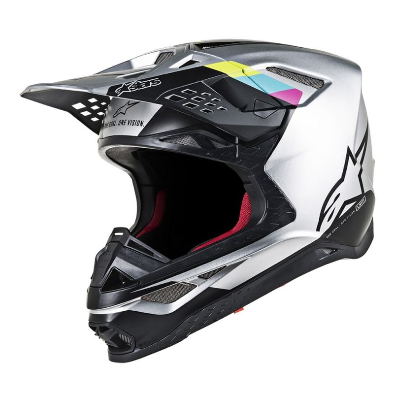 MX MIPS Helmet - Silver/Black 