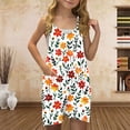 thumbnail image 2 of Zpanxa Girls Shorts Polyester Spandex Print Pattern Sleeveless Overalls with Pockets 11-12 Years, 2 of 5