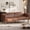 brown, variant on Garvee Futon Sofa Bed, 75-Inch Modern Faux Leather Convertible Couch, Adjustable Backrest, Side Pockets, Space-Saving Sleeper Sofa, Mid-Century Loveseat for Small Space, Living Room