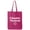 Hot Pink, variant on Chaotic Neutral Cotton Canvas Tote Bag