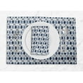 thumbnail image 1 of S4Sassy Blue Stripe & Diamond Geometric Washable Printed Dining Reversible Tablemats With Napkins Set, 1 of 3