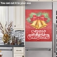 thumbnail image 3 of Christmas Bells Bow Dishwasher Magnet Cover Reuseable Refrigerator Magnet Cover Decal Fridge Microwave Stickers Hoilday Party Decor 23 x 26 Inch, 3 of 5