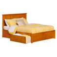 thumbnail image 1 of Atlantic Furniture Lit de Plate-Forme de Rangement Grand Urbain Madison en Caramel, 1 of 4