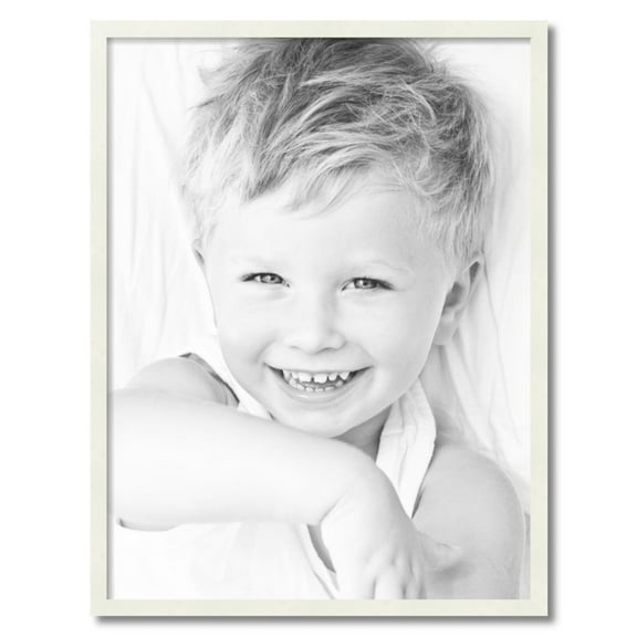 ArtToFrames 25" x 33" White Picture Frame, 25x33 inch White Wood Poster Frame (WOM-5138)