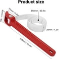thumbnail image 2 of 3 Pack 12 Inch Handle Strap Wrench with Nylon Strap, Heavy Duty Adjustable Anti-Sliding Pipe & Oil Filter strap Wrenches for Plumbing & Shower Heads Maintenance, 2 of 7