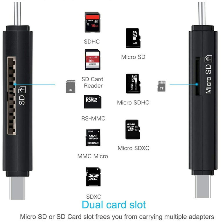 Adaptateur USB Type C 3 Ports Lecteur de Carte Multi USB MM00137