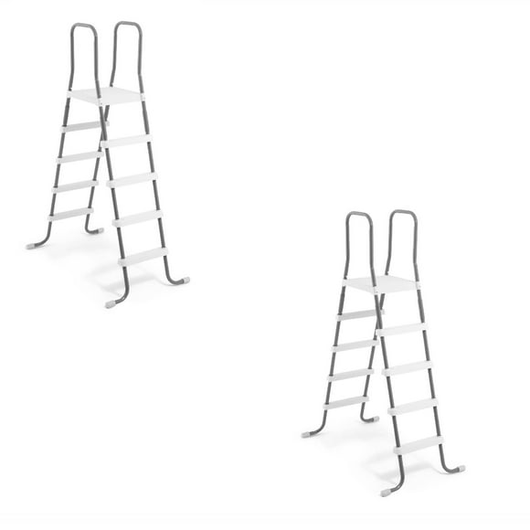 Intex Échelle de Piscine hors Sol à Cadre en Acier (2 Pack)