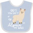 thumbnail image 3 of Inktastic Gigi's You Say Alpaca My Bags Boys or Girls Baby Bib, 3 of 4