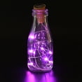 thumbnail image 3 of Uds botella Solar corcho en forma de cadena de luz 10 LED lámpara de noche decoración del Festival del partido rosa, 3 of 3