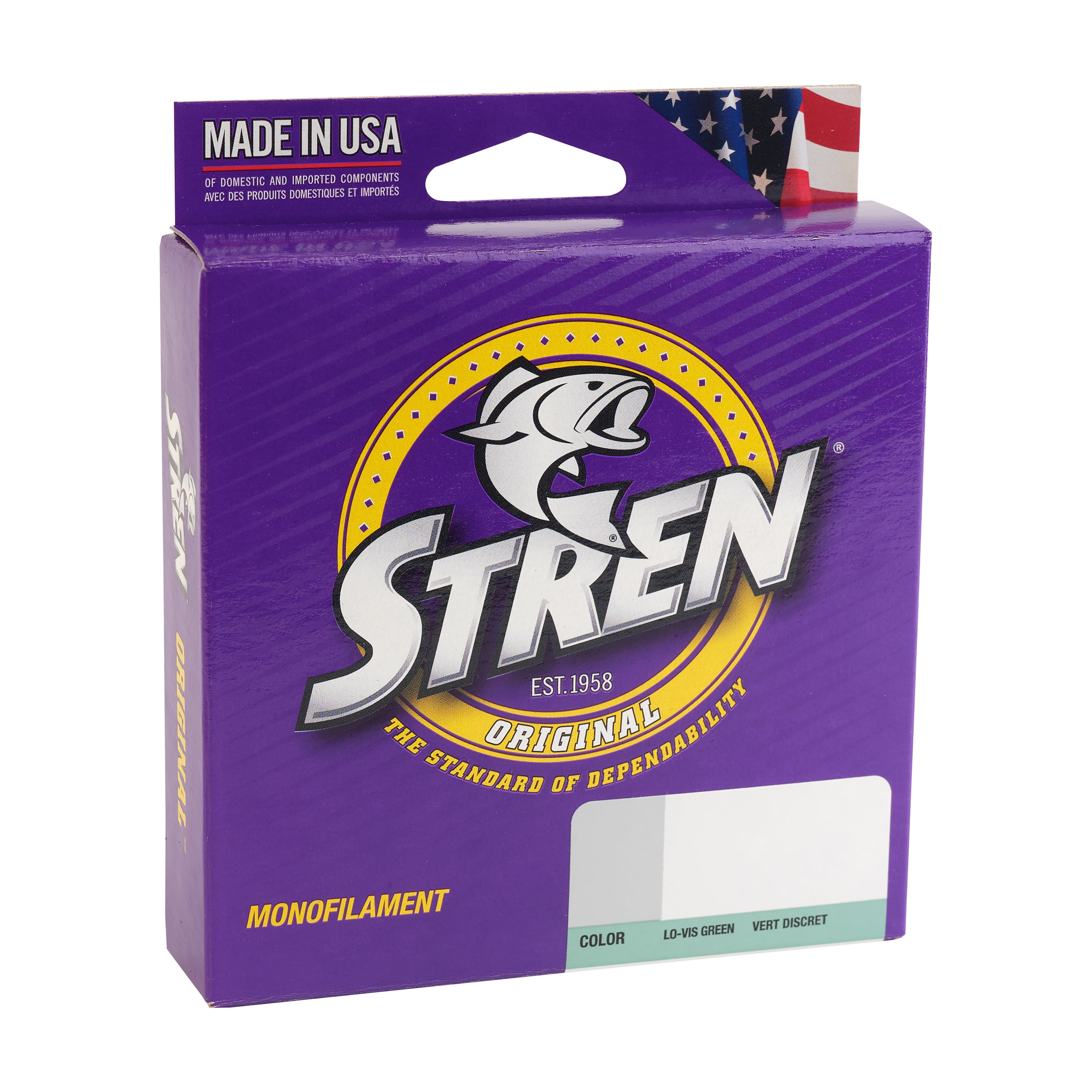 (3 pack) Stren Original® Monofilament Fishing Line, Lo-Vis Green, 10 lb Test Strength, 300 yd