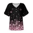 thumbnail image 4 of Homenesgenics Plus Size Tops 4X Casual Printing Shirts Short Sleeve Loose Tee Tops V-Neck Blouse Men Clearance Clothes, 4 of 5