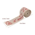 thumbnail image 2 of Maoww Christmas Ribbon Gift Wrapping Burlap Fabric Ribbon DIY Linen Xmas Tree Present Packaging Accessory, Type 5, 10m, 2 of 7