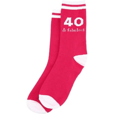 Pavilion Gift Company - 40 & Fabulous - Ladies Crew Sock