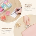 thumbnail image 5 of Lifewit 1 Pack(15Pcs) Small Bead Organizers and Storage, Plastic Craft Organizers and Storage with Hinged Lid, for Bracelet Jewelry Making Kits, Small Parts, Nails, Clear, 5 of 11
