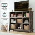 thumbnail image 5 of EnHomee 9 Cube Storage Organizer for Living Room Wooden 9-Cube Organizer for Bedroom Dark Rustic Oak, 5 of 8