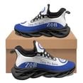 thumbnail image 1 of Zapatillas de tenis con estampado Zeta Phi Beta para hombre y mujer, color azul y blanco, con amortiguación de impactos, ligeras, con cordones y transpirables, para otoño e invierno, 1 of 6