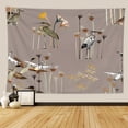 thumbnail image 2 of FHENF Floral Tapestries Vintage Sketched Floral Print Tapestry Waterproof for Wall, 2 of 7