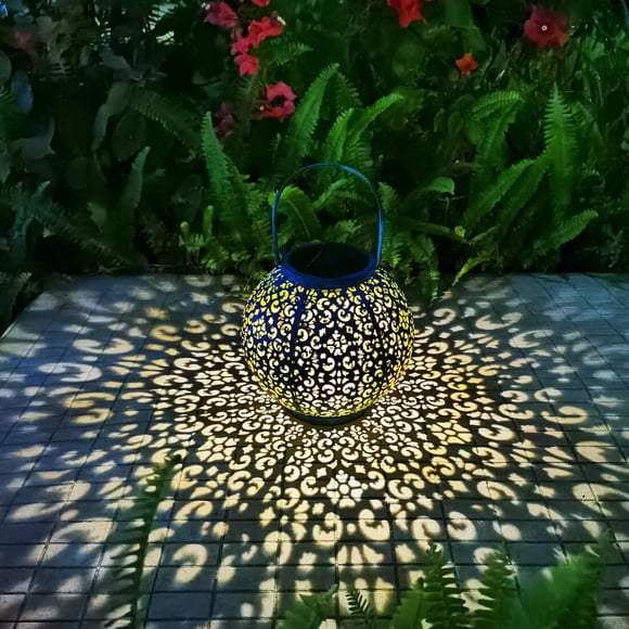 Go2Garden Linternas Solares Grandes Para Exteriores, Impermeables, 800 Mah, Luces Colgantes Para Jardín, Linterna Decorativa De Metal Para Mesa, Patio, Fiesta, Decoraciones Diwali, Regalo De Navidad (