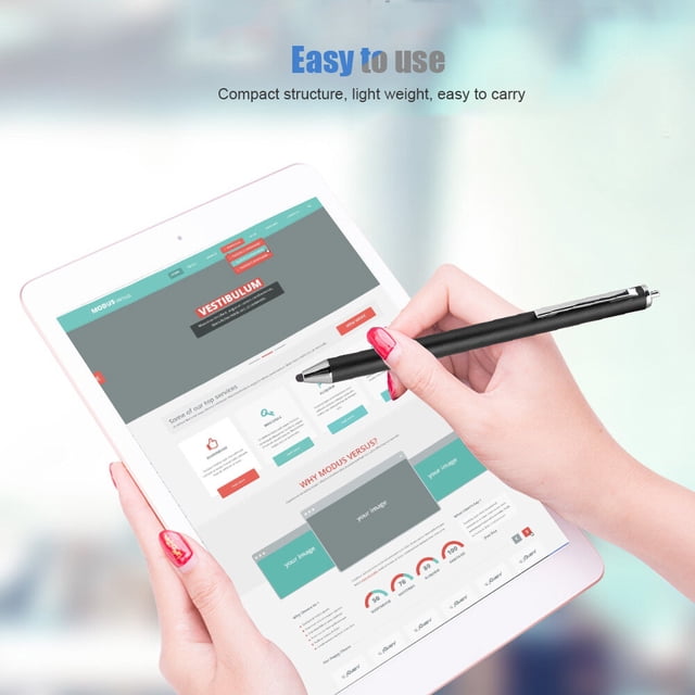 Cloth Head Stylus High Sensitivity,For Touch Screen Devices Tablet Smartphone,For Hand-Writing Note-Taking Drawing And Design On Electronic Devices
