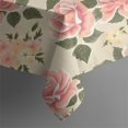 thumbnail image 5 of Pioneer Flower Floral Print Pattern Square Tablecloth,Waterproof Square Table Cover,Wipeable Spillproof Washable Table Cover for Home Kitchen Party Decor 52"x52"(132x132cm), 5 of 6