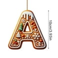 thumbnail image 3 of AuroraX Acrylic Christmas Decoration Personalized Diy Modern Hanging Keepsake Ornaments Pastel 3.9" 26 Letters for Tree Decoration,Xmas Gifts Decor, 3 of 5