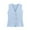 A-Blue, variant on Women's Cropped Knit Vest V Neck Button Up Blouses Jacket Solid Color Sleeveless Tank Tops B-White