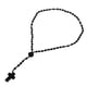 thumbnail image 3 of Collar de rosario negro pulido fino alto brillo colgante INRI collar con cuentas para uso diario ANGGREK Otros, 3 of 8