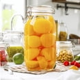 thumbnail image 3 of Juego de 4 Frascos Herméticos de Vidrio, Frascos de Vidrio de Cocina para Harina, 33 onzas, Garrafa con Tapa con Sello de Preservación Transparente, Tarro de Galletas para Frijoles, 3 of 4