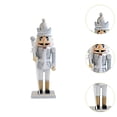thumbnail image 6 of GUOOL Christmas Decorative Nutcracker Figurine Christmas Decor Holiday Christmas Ornament for Home Shelf Thanksgiving Table Parties, 6 of 9