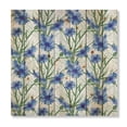 thumbnail image 3 of Designart 'Blue Cornflowers With Green Leaves On White I' Traditional Print on Natural Pine Wood, 3 of 5