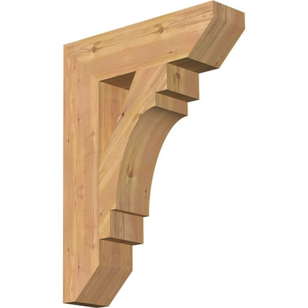 

Ekena Millwork 5 1/2 W x 22 D x 30 H Merced Slat Smooth Bracket Western Red Cedar