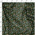 thumbnail image 3 of Soimoi Green polyester Crepe Fabric Insect Fabric Prints by Yards 52 Inch Wide, 3 of 6