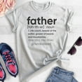 thumbnail image 2 of Father Definition Shirt, Unisex Men's Shirt, Father Shirt, Father Definition Dad Shirt, Definition Of Dad, Heather Ash, Medium, 2 of 6