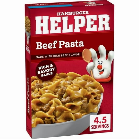 Hamburger Helper Beef Pasta with Rich Beef Flavor 5.9 oz Box (Pack of 5)