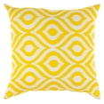 thumbnail image 2 of TreeWool (Pack of 2) Ogee Ikat Accent Decorative Cotton Throw Pillow Covers (16 x 16 Inches, Yellow), 2 of 6