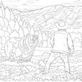 thumbnail image 4 of Dover Dover Publications: The Unofficial Yellowstone Coloring Book, 80 pages (Paperback), 4 of 10