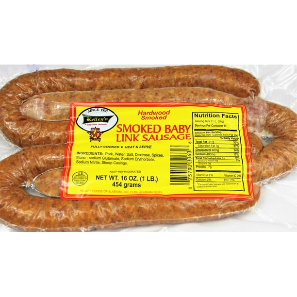 Kelley's Smoked Baby Link Sausage, 16 oz - Walmart.com