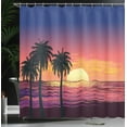 thumbnail image 3 of Ambesonne Beach Sunset Shower Curtain, Romantic Dreamy Sky, 69"Wx84"L, Multicolor, 3 of 4