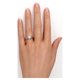 thumbnail image 2 of JeenMata Juego de Boda de Piedra Lunar Azul Facetada Redonda de 0,50 Quilates Anillo de Piedra Lunar Vintage Intrincado: Oro Rosa de 18 K sobre Plata, 2 of 6