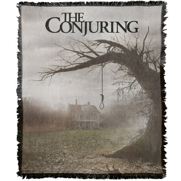 The Conjuring Blanket, 50'x60' Poster Woven Tapestry Cotton Blend Fringed Throw Blanket