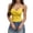 Yellow, variant on Women's Twist Knot Halter Cami Top V-Neck Slim Fit Casual Summer Sleeveless Tank, 1 Piece, One Size
