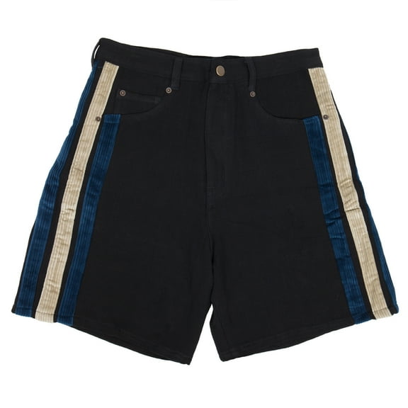 Black Striped Shorts - Small
