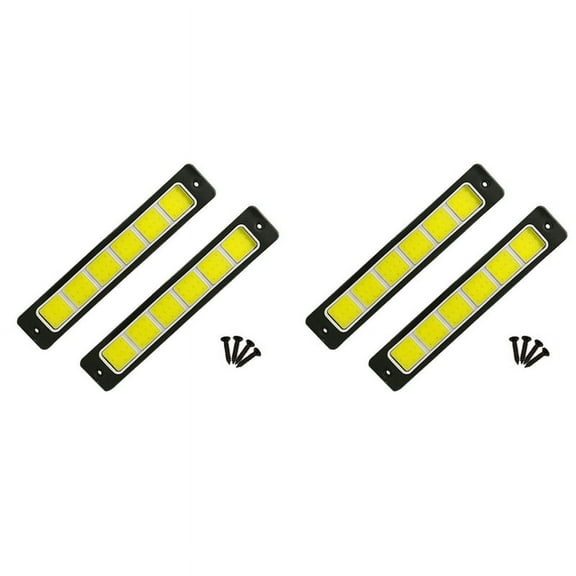 2Pcs LED Daytime Running Lights Flexible COB LED Strip 190X35Mm 12V