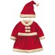 thumbnail image 1 of Disfraz de Papá Noel para niña, disfraz de fiesta de Navidad con sombrero (rojo, 150 cm), 1 of 7