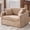 Brown, variant on Arouseden 43.9" Oversized Reading Chair,Beige Big Comfy Chair,Upholstered Oversized Armchair,Chenille Lounge Chair,Oversized Accent Chair for Living Room