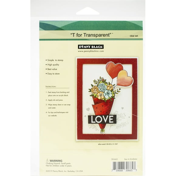 Penny Black Clear Stamps-Key To Kindness 5"X6.5"