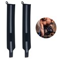 thumbnail image 2 of Muñequeras para levantamiento de pesas, 1 par con soporte para pulgar resistente para entrenamiento en gimnasio, levantamiento de pesas, peso muerto y entrenamiento de fuerza, 2 of 8