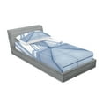 thumbnail image 2 of Ambesonne Modern Fitted Sheet & Pillow Sham Set, Corridor of Spaceship, Twin, White, 2 of 2